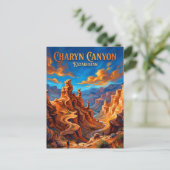Charyn-canyon Kazachstan Briefkaart (Staand voorkant)