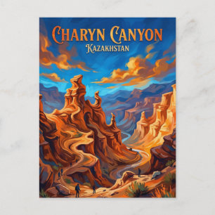 Charyn-canyon Kazachstan Briefkaart