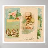 Chas Getzin Rare Baseball 1888 Poster (Voorkant)