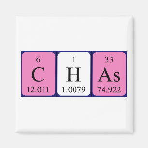 Chas periodieke table name magnet