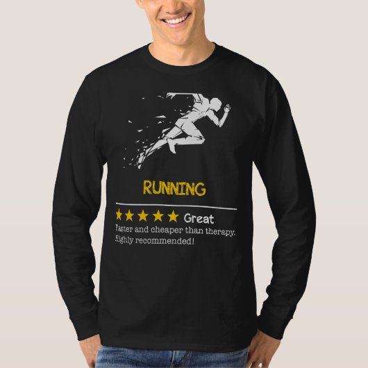Chase Away Stress: Hardlopen - Goedkoper, Sneller, T-shirt (Voorkant)