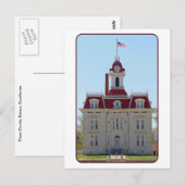 Chase County, Kansas, Courthouse Briefkaart (Voorkant / Achterkant)
