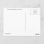 Chase County, Kansas, Courthouse Briefkaart (Achterkant)