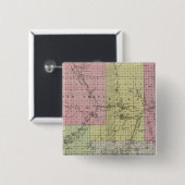 Chase County, Kansas Vierkante Button 5,1 Cm (Voorkant /achterkant)
