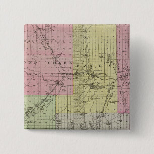Chase County, Kansas Vierkante Button 5,1 Cm