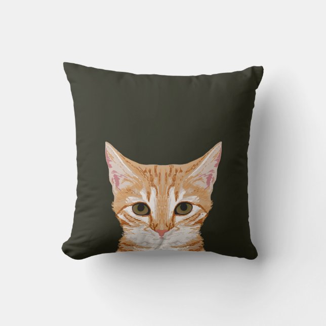 Chase - Cute tabby cat pillow voor cadeaus van kat Kussen (Voorkant)