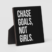 Chase doelen niet meisjes - Gym, drukte, succes Fotoplaat (Voorkant)