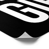 Chase doelen niet meisjes - Gym, drukte, succes Poster (Hoek)