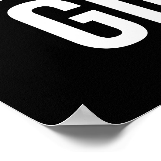 Chase doelen niet meisjes - Gym, drukte, succes Poster (Hoek)