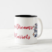 Chase Dreams Niet Wortelen Tweekleurige Koffiemok (Voorkant rechts)