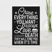 Chase Everything You Want Except Love And Death En Kaart (Voorkant)