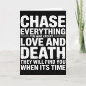 Chase Everything You Want Except Love And Death En Kaart (Voorkant)