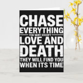 Chase Everything You Want Except Love And Death En Kaart (Gele Bloem)