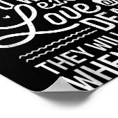 Chase Everything You Want Except Love And Death En Poster (Hoek)