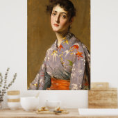 Chase Girl in een Japans kostuum CC0117 Poster (Keuken)