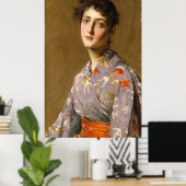 Chase Girl in een Japans kostuum CC0117 Poster (Thuiskantoor)