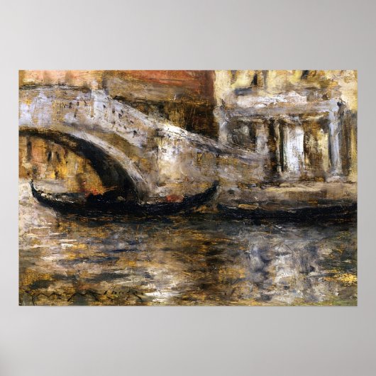 Chase - Gondolas Along Venetian Canal, 1913 Poster (Voorkant)