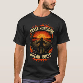 Chase Horizons Break Rules Biker T-Shirt
