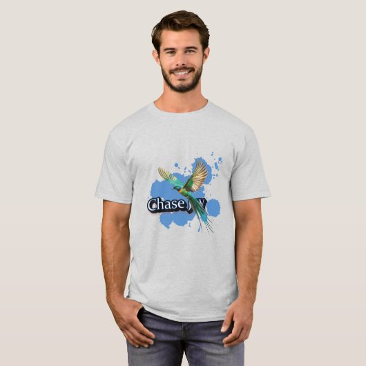 Chase Joy - Levendige vogel in vlucht T-shirt (Voorkant volledig)
