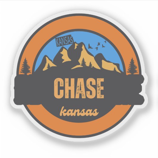 Chase, Kansas Sticker (Voorkant)