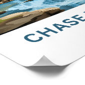 Chase Lake Herfsten Kansas Reisprint Poster (Hoek)