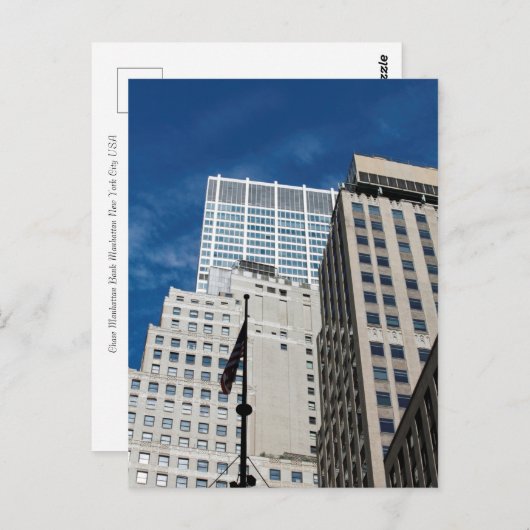 Chase Manhattan Bank New York City Briefkaart (Voorkant / Achterkant)