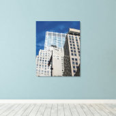 Chase Manhattan Bank New York City Canvas Afdruk (Insitu (Houten vloer))