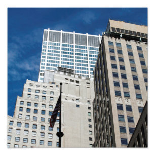 Chase Manhattan Bank New York City Foto Afdruk