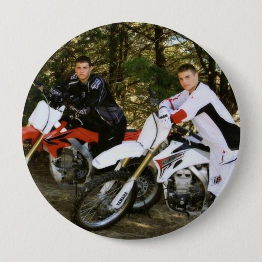 Chase memorial "flair" ronde button 4,0 cm (Voorkant)