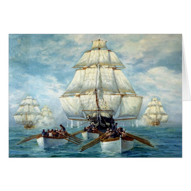 Chase of the Constitution, juli 1812 (Voorkant Horizontaal)