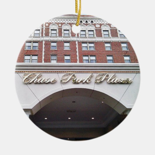 Chase Park Plaza, St. Louis, kerstversiering, Keramisch Ornament (Voorkant)