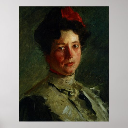 Chase - portret van Martha Walter 1908 Poster (Voorkant)