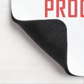 Chase Progress is geen perfectie Sticker Muismat (Hoek)