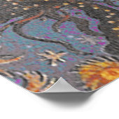 Chase Rainbows Swim met Mermaids, Ride Unicorns Poster (Hoek)