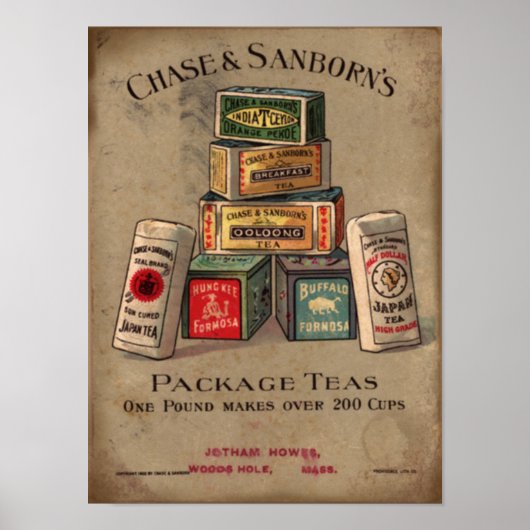 Chase & Sanborn's thee Poster (Voorkant)