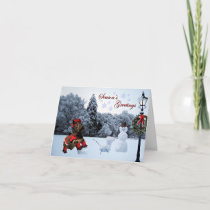 Chase Snowflakes Holiday Card Kaart