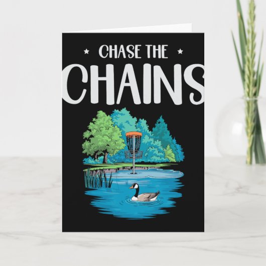 Chase The Chains Disc Golf Schitterende Natuur  Kaart (Voorkant)