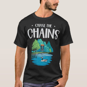 Chase The Chains Disc Golf Schitterende Natuur T-shirt