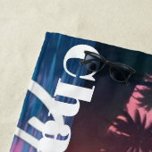 Chase the Sun Beach Handdoek – Dromerige pastel Oc (In situ)