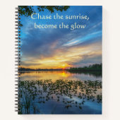 Chase The Sunrise Lake Notitieboek (Voorkant)