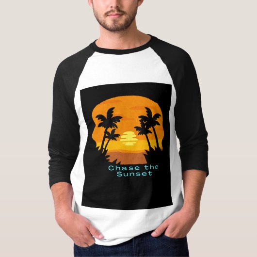"Chase the Sunset" Vind schoonheid in elke horizon T-shirt (Voorkant)