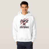 Chase The Unknown– Stedelijk Grunge Straatmode Gra Hoodie (Voorkant volledig)