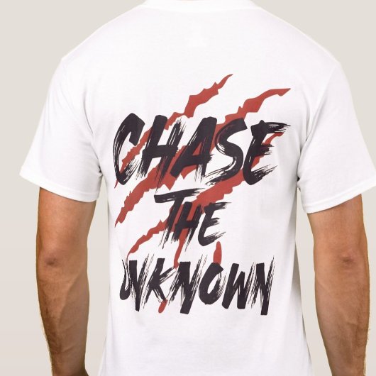 Chase The Unknown– Stedelijk Grunge Straatmode Gra T-shirt