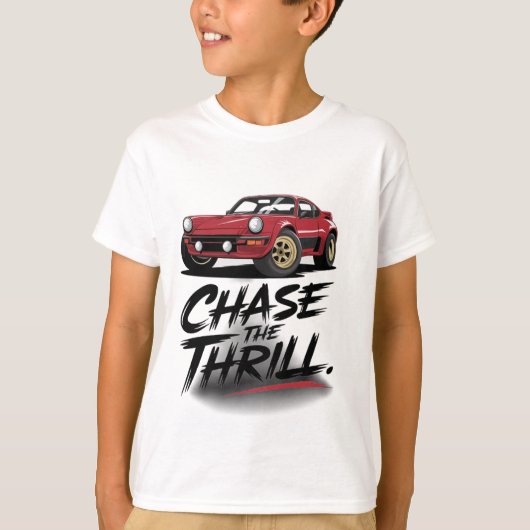 Chase Thrill: Avontuur wacht op T-shirt (Voorkant)