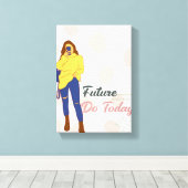 chase ur goal wall art canvas afdruk (Insitu (Houten vloer))