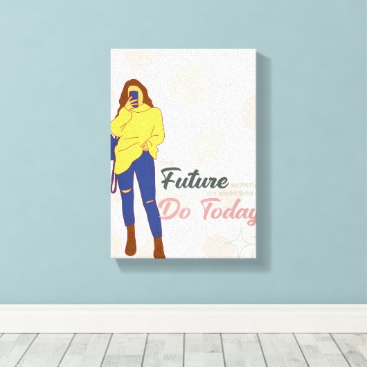 chase ur goal wall art canvas afdruk (Insitu (Houten vloer))