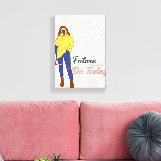 chase ur goal wall art canvas afdruk (Insitu (Woonkamer))