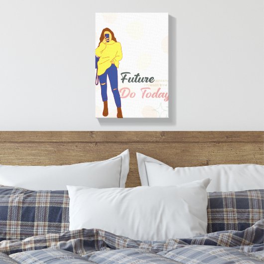 chase ur goal wall art canvas afdruk (Insitu (Slaapkamer))