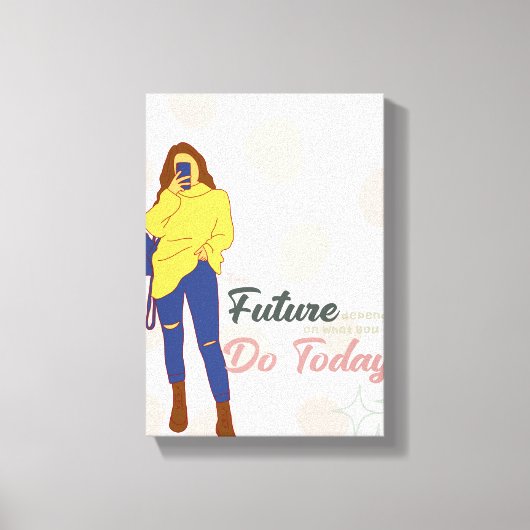 chase ur goal wall art canvas afdruk (Voorkant)