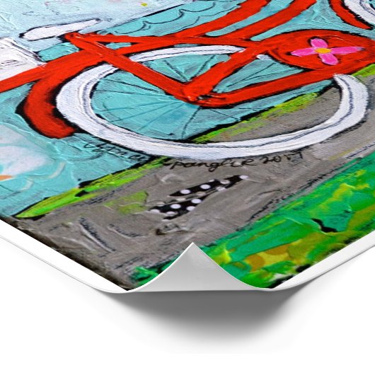 Chase uw droomfiets afdrukken poster (Hoek)